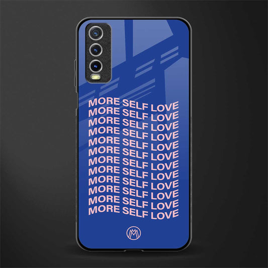 more self love glass case for vivo y20 image