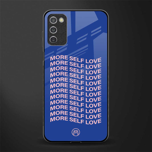 more self love glass case for samsung galaxy a03s image