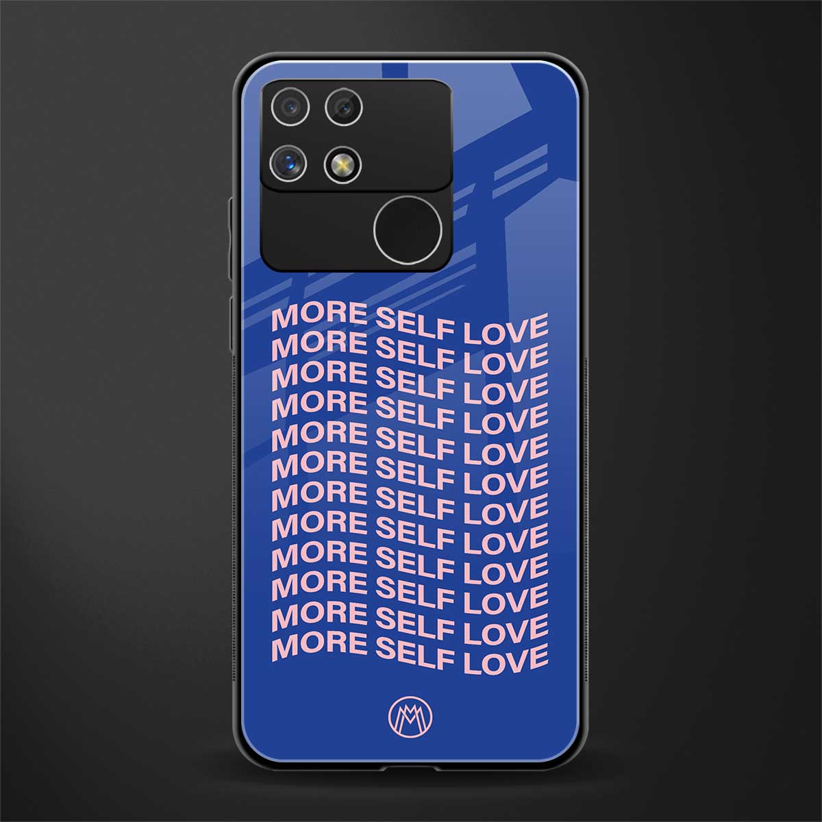more self love back phone cover | glass case for realme narzo 50a