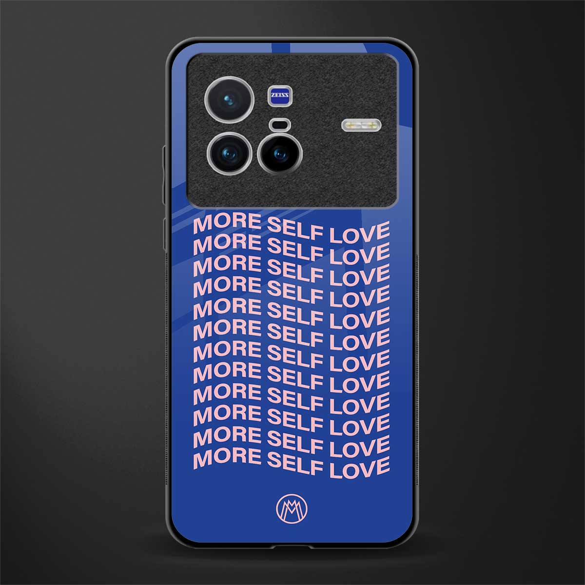 more self love glass case for vivo x80 image
