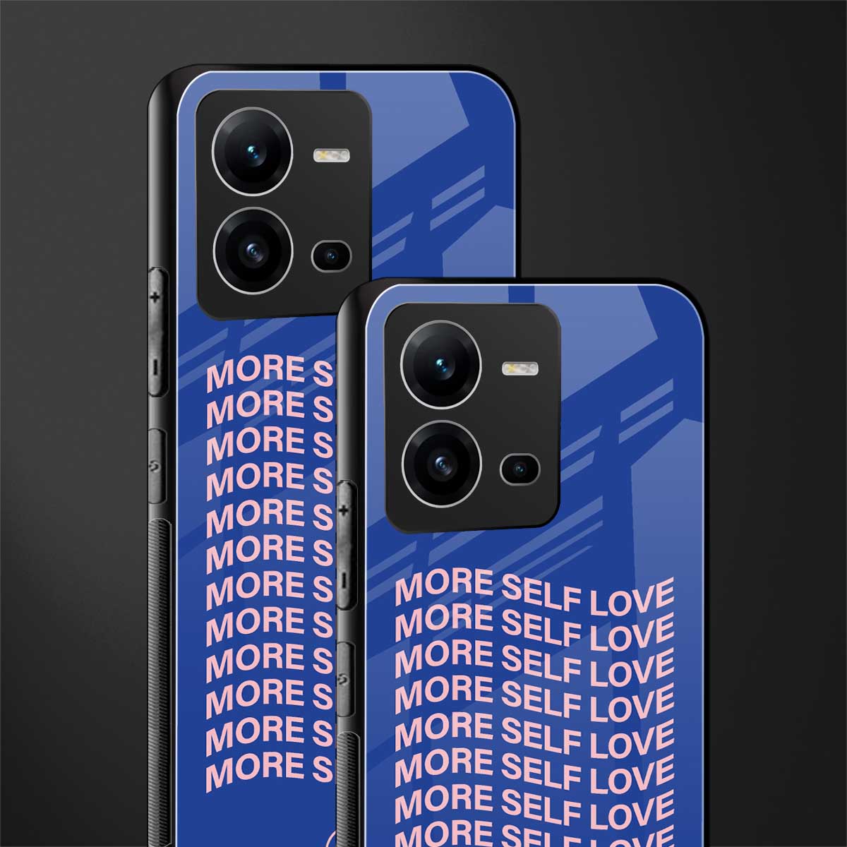 more self love back phone cover | glass case for vivo v25-5g
