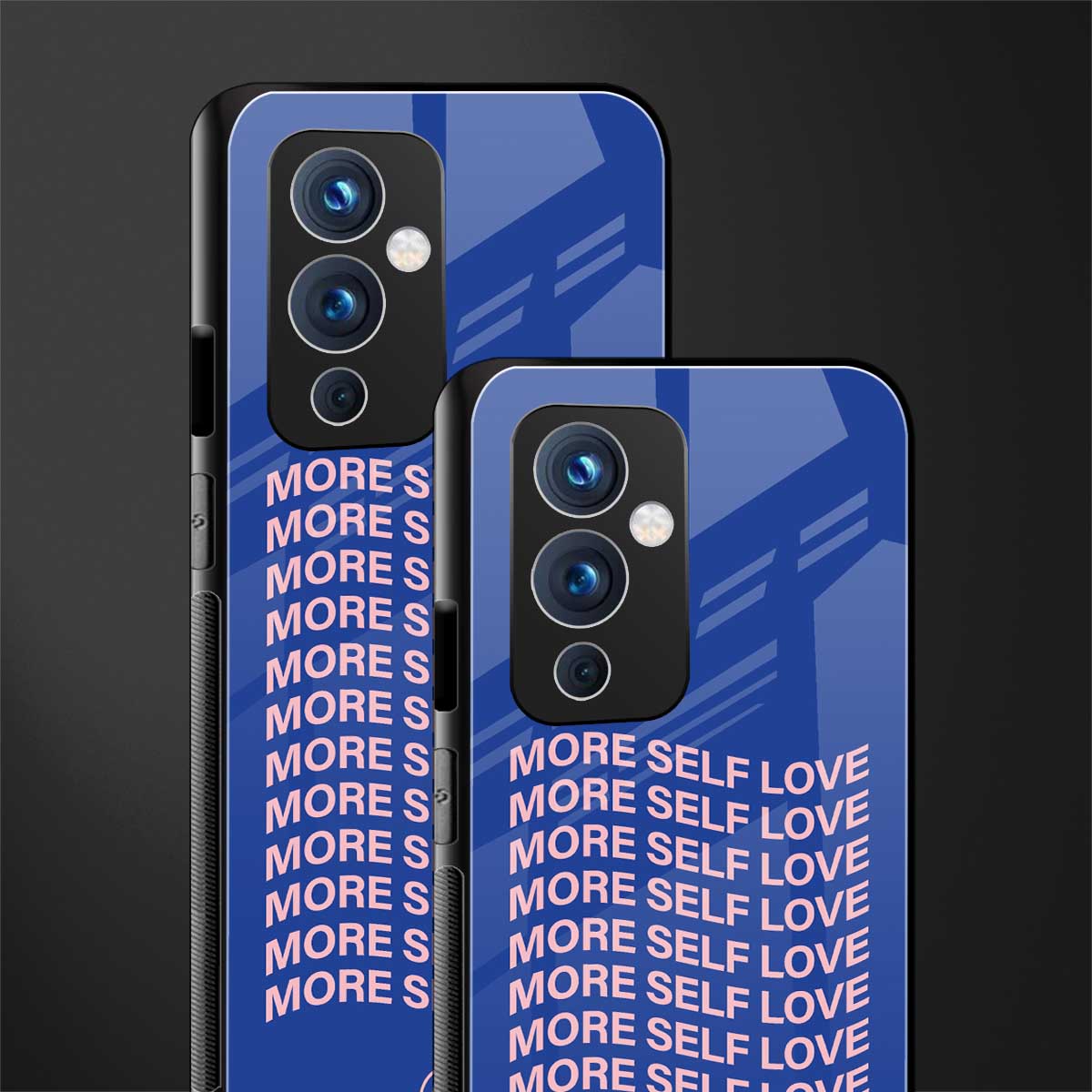 more self love back phone cover | glass case for oneplus 9
