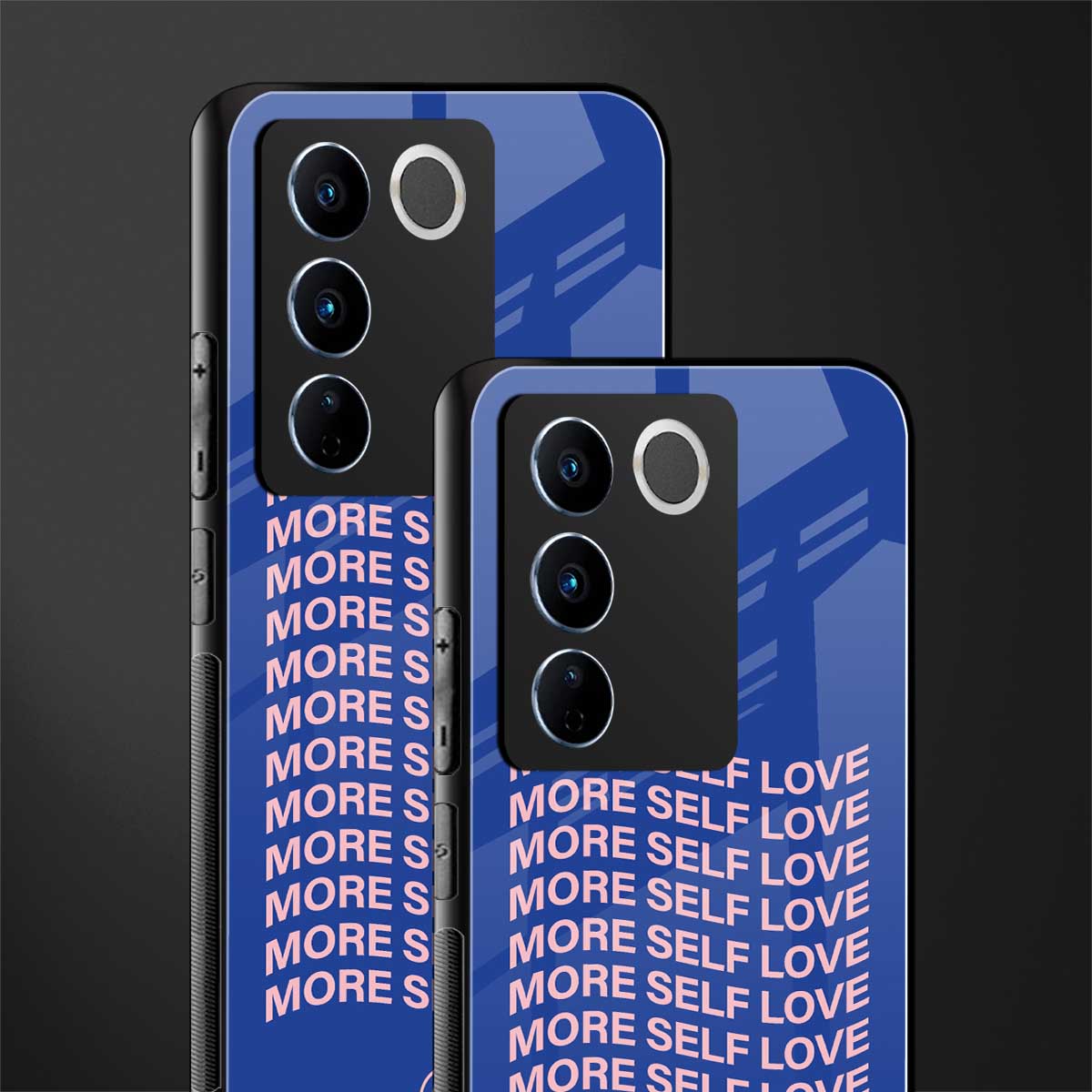more self love back phone cover | glass case for vivo v27 pro 5g