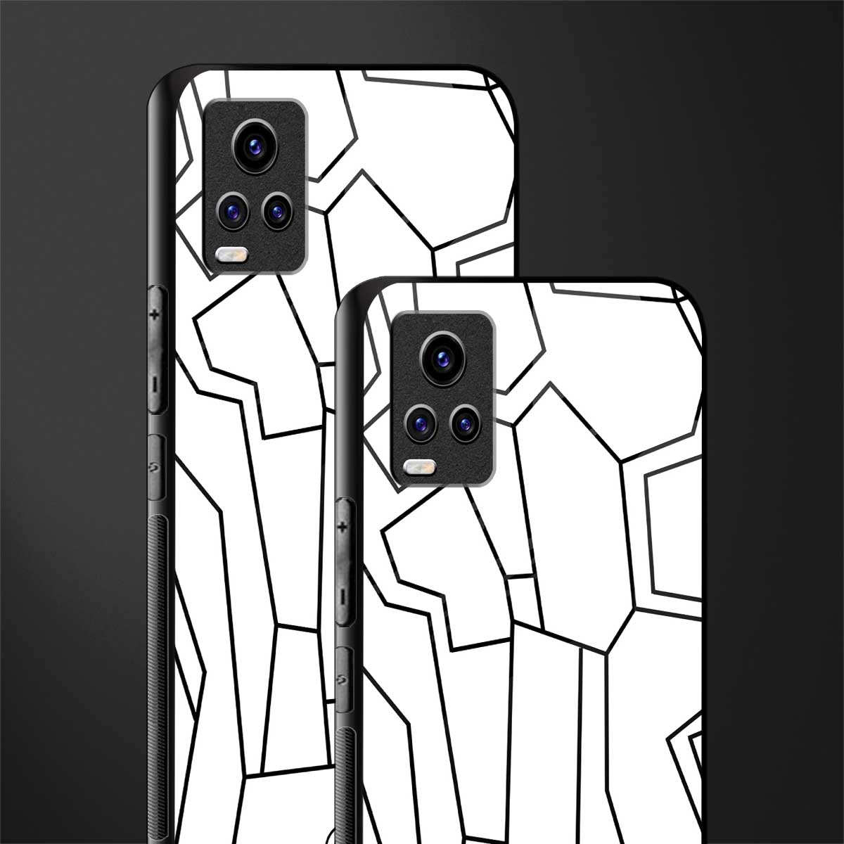mosaic back phone cover | glass case for vivo y73