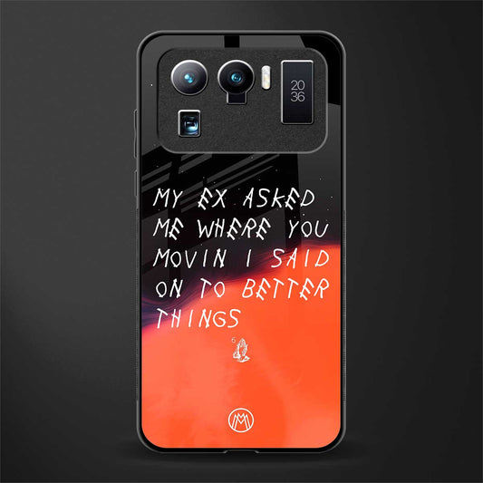 Moving On Glass Case for mi 11 ultra 5g image