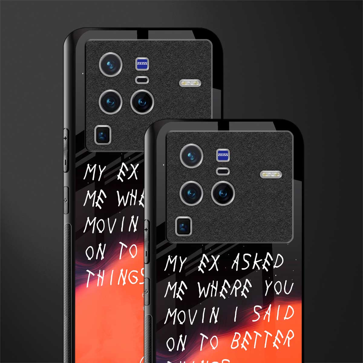 Moving On Glass Case for vivo x80 pro 5g image-2