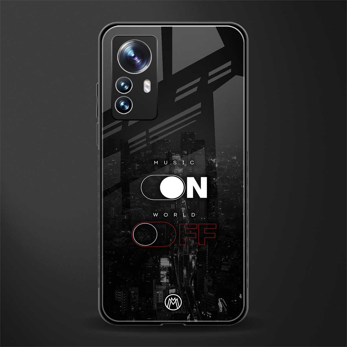 music on world off music back phone cover | glass case for xiaomi 12 pro