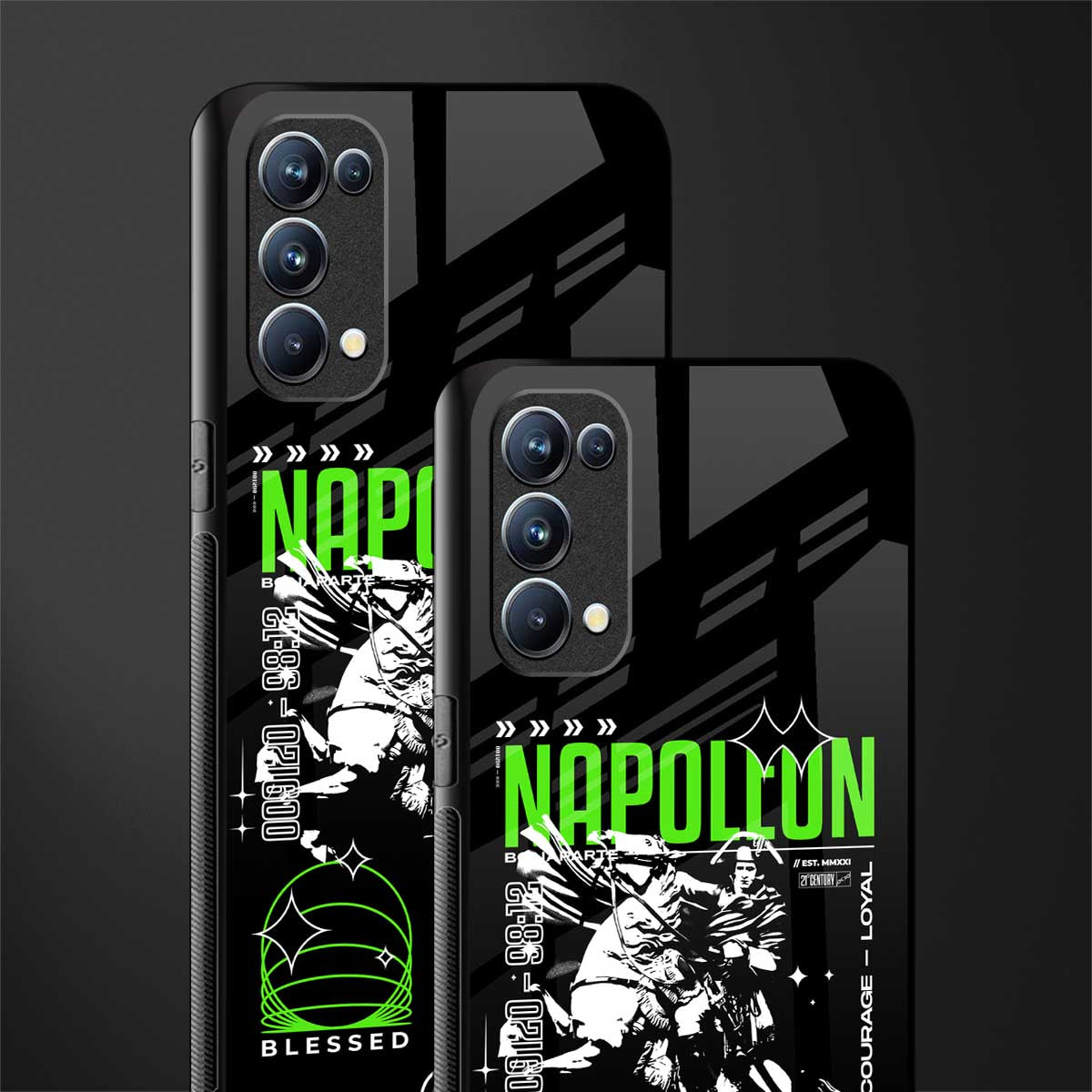 napoleon back phone cover | glass case for oppo reno 5