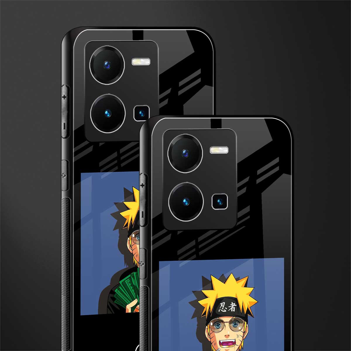 naruto hypebeast back phone cover | glass case for vivo y35 4g