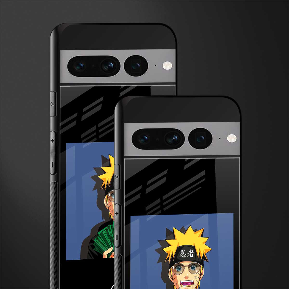 naruto hypebeast back phone cover | glass case for google pixel 7 pro