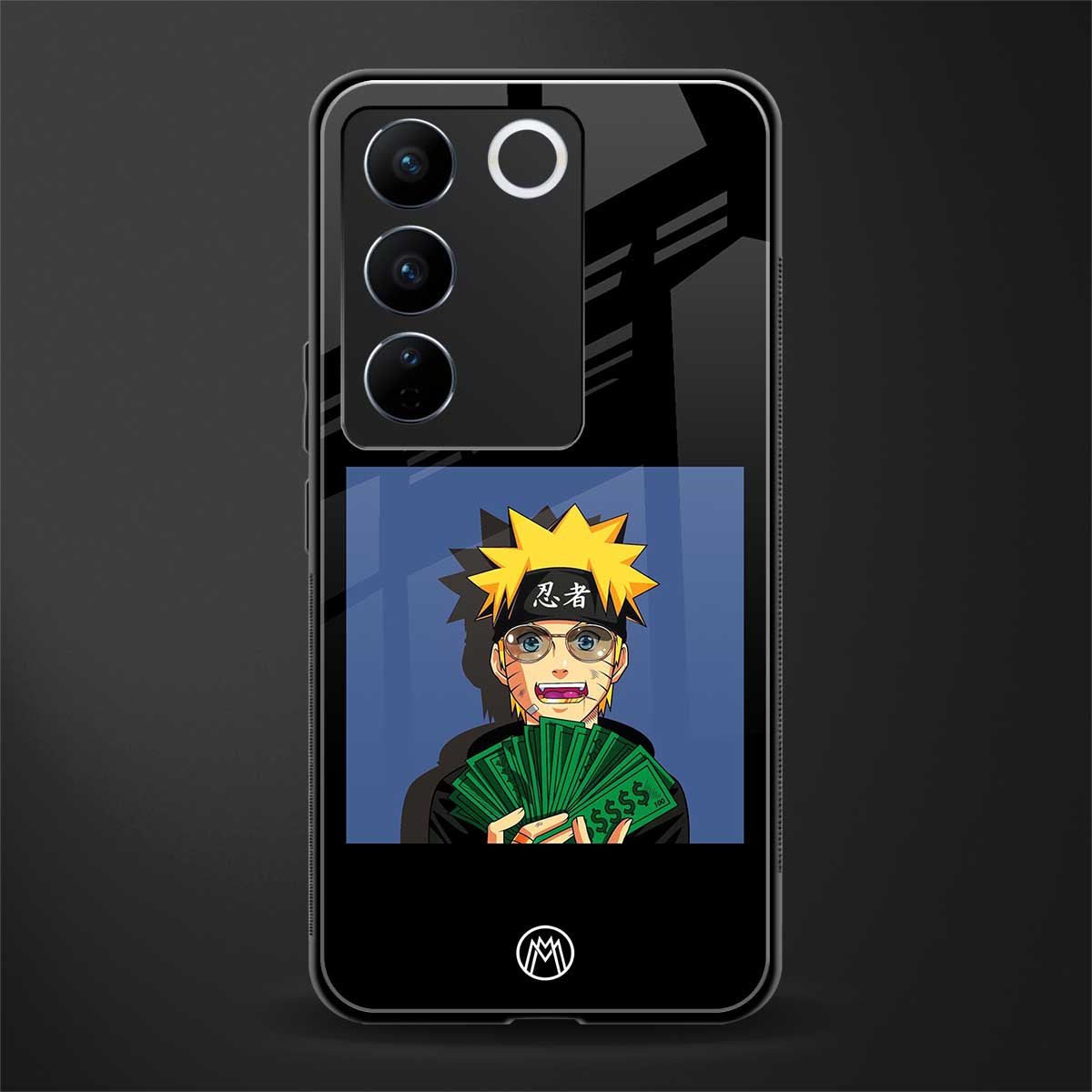 naruto hypebeast back phone cover | glass case for vivo v27 pro 5g