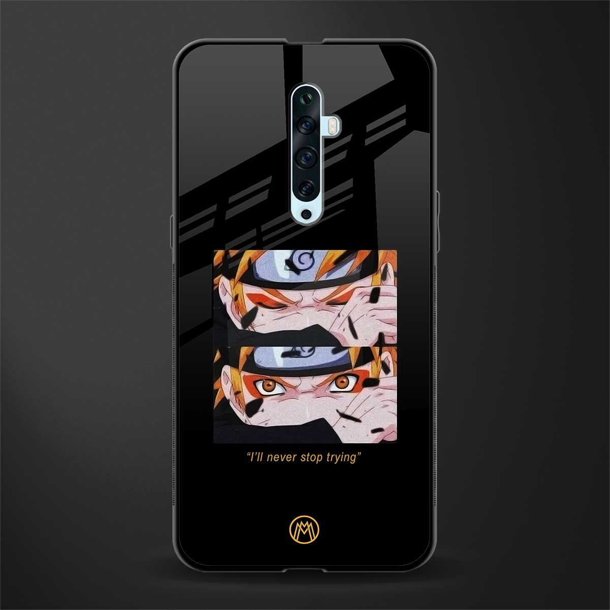 naruto motivation anime glass case for oppo reno 2f image