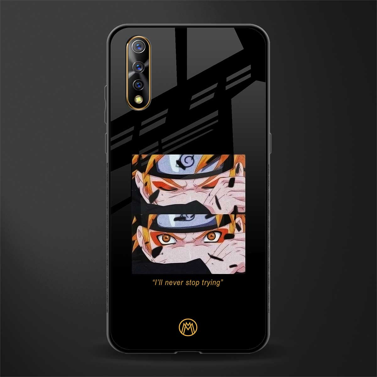 naruto motivation anime glass case for vivo z1x image