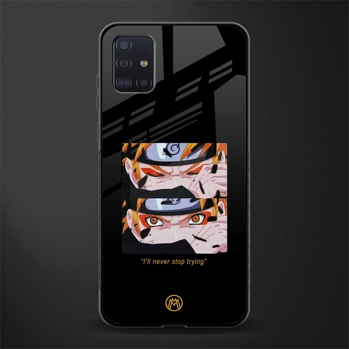 naruto motivation anime glass case for samsung galaxy a71 image