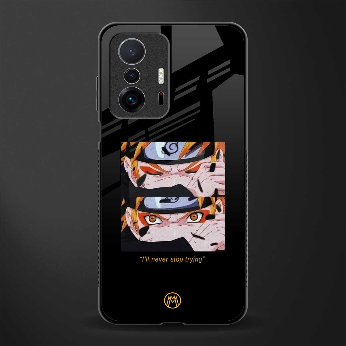 naruto motivation anime glass case for mi 11t pro 5g image