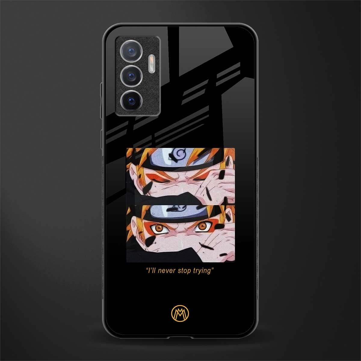 naruto motivation anime glass case for vivo v23e image