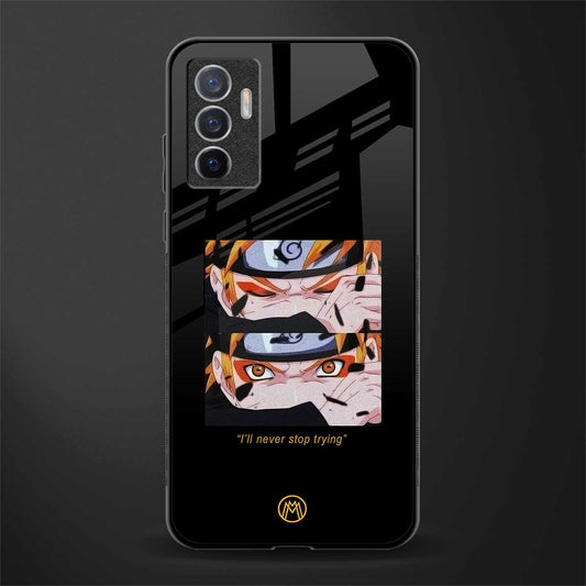 naruto motivation anime glass case for vivo v23e image