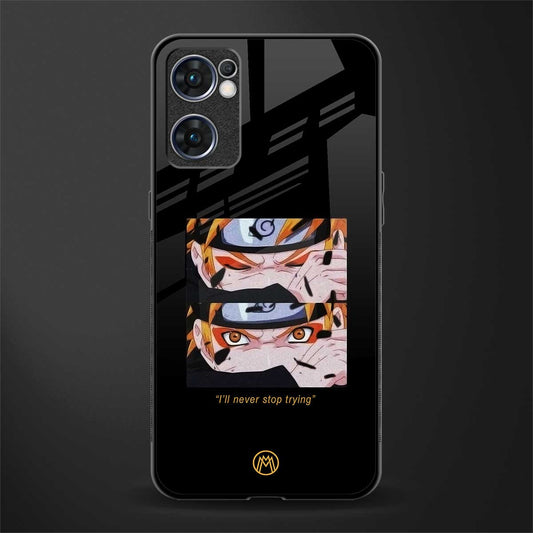 naruto motivation anime glass case for oppo reno7 5g image