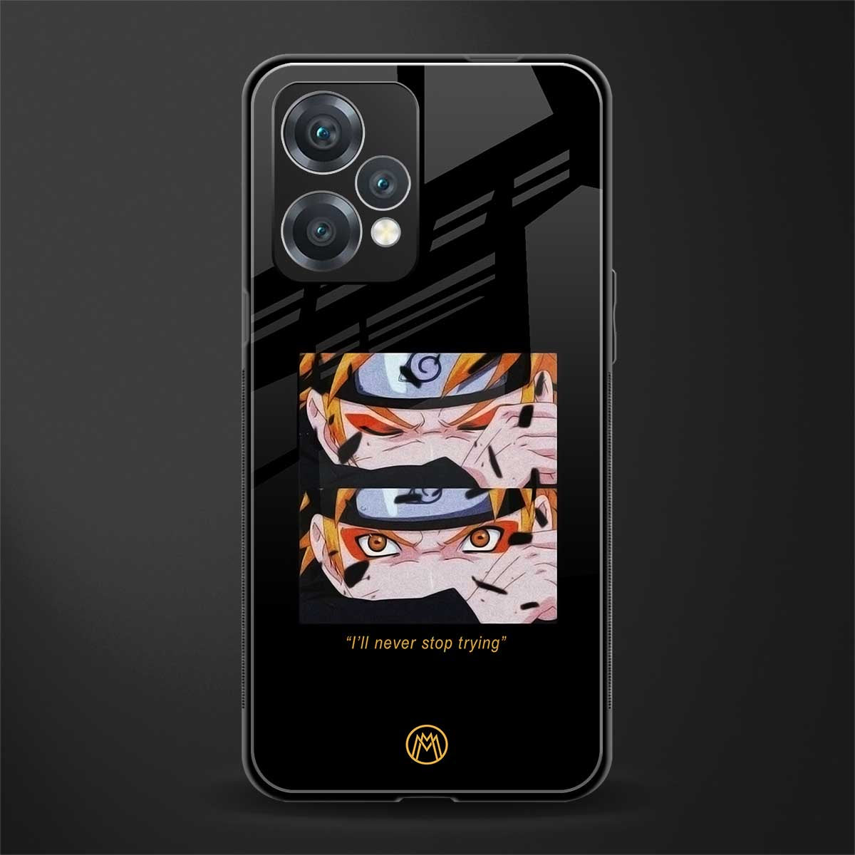 naruto motivation anime back phone cover | glass case for realme 9 pro 5g