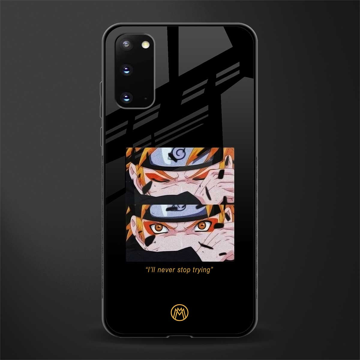 naruto motivation anime glass case for samsung galaxy s20 image
