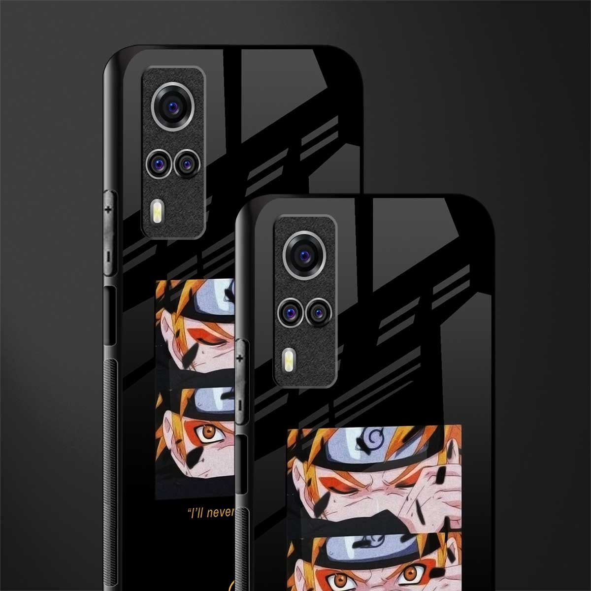 naruto motivation anime glass case for vivo y53s image-2