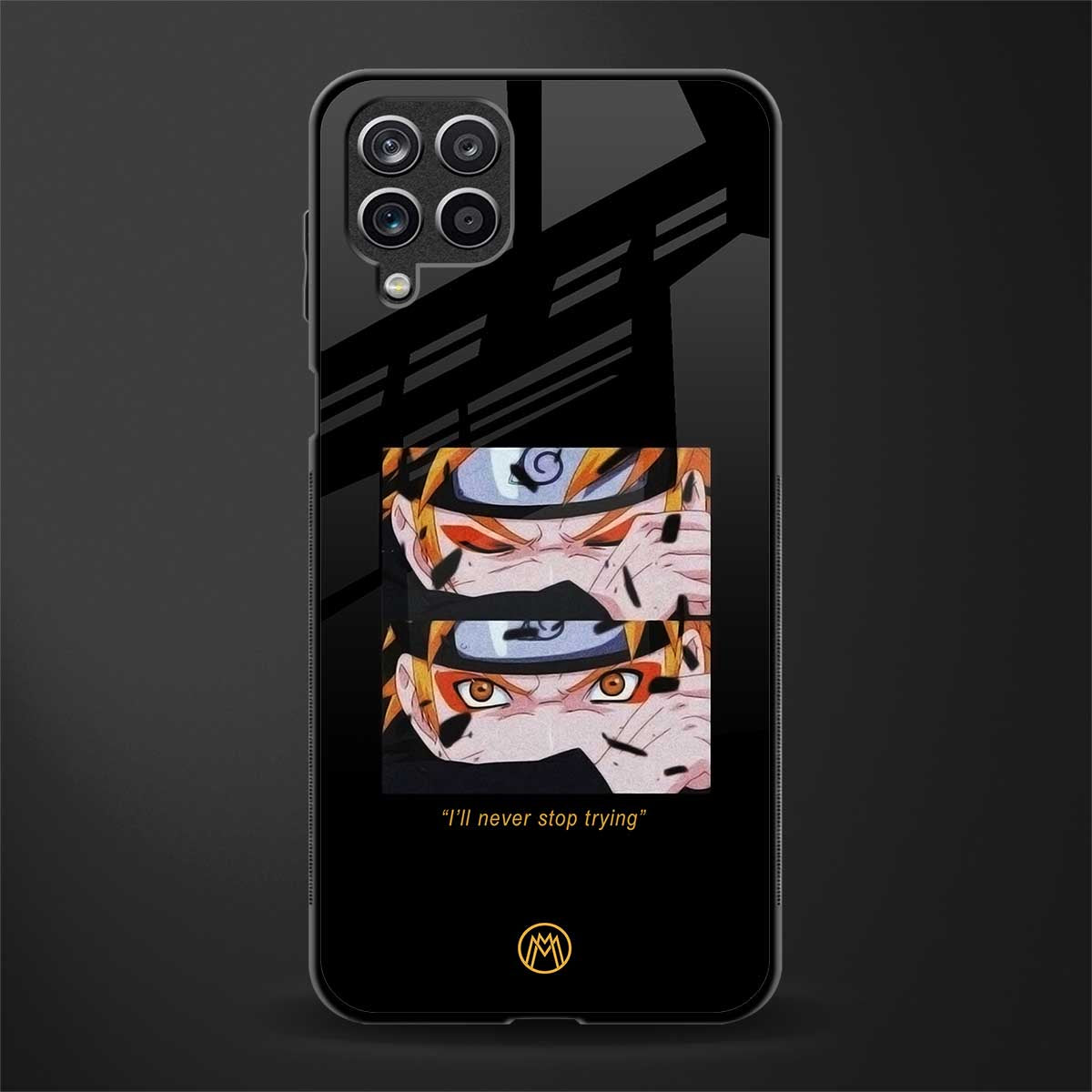 naruto motivation anime glass case for samsung galaxy f12 image
