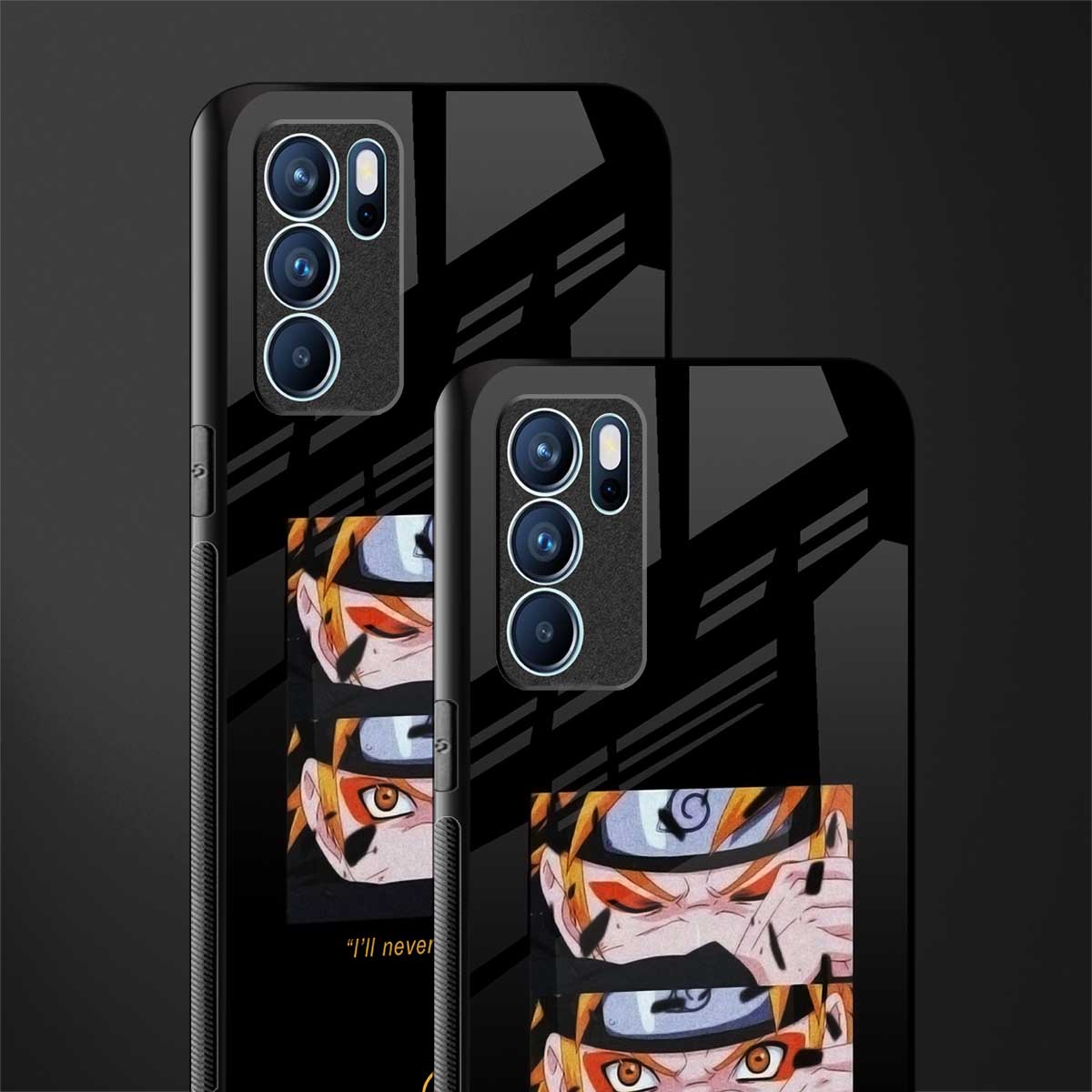 naruto motivation anime glass case for oppo reno6 5g image-2