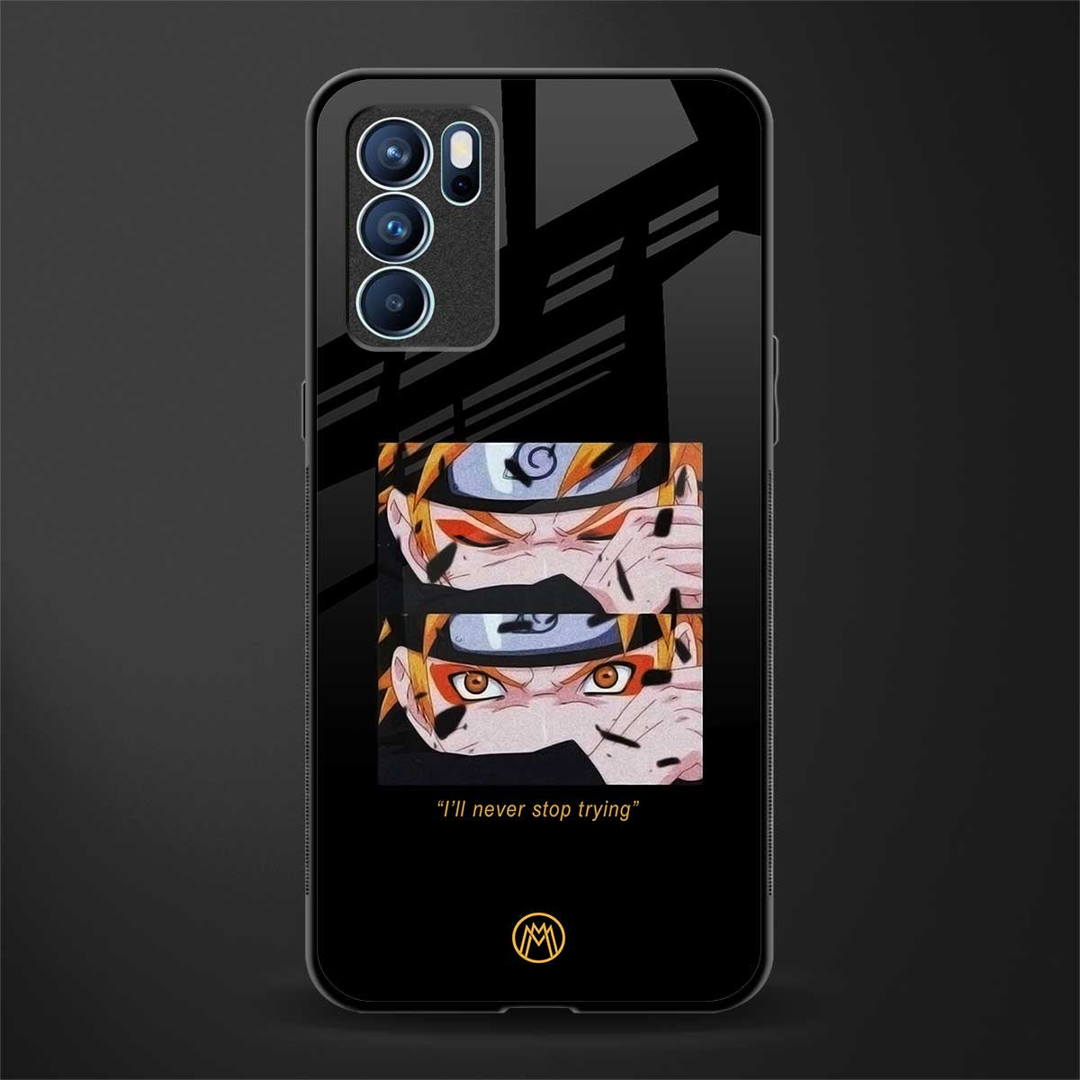 naruto motivation anime glass case for oppo reno6 5g image