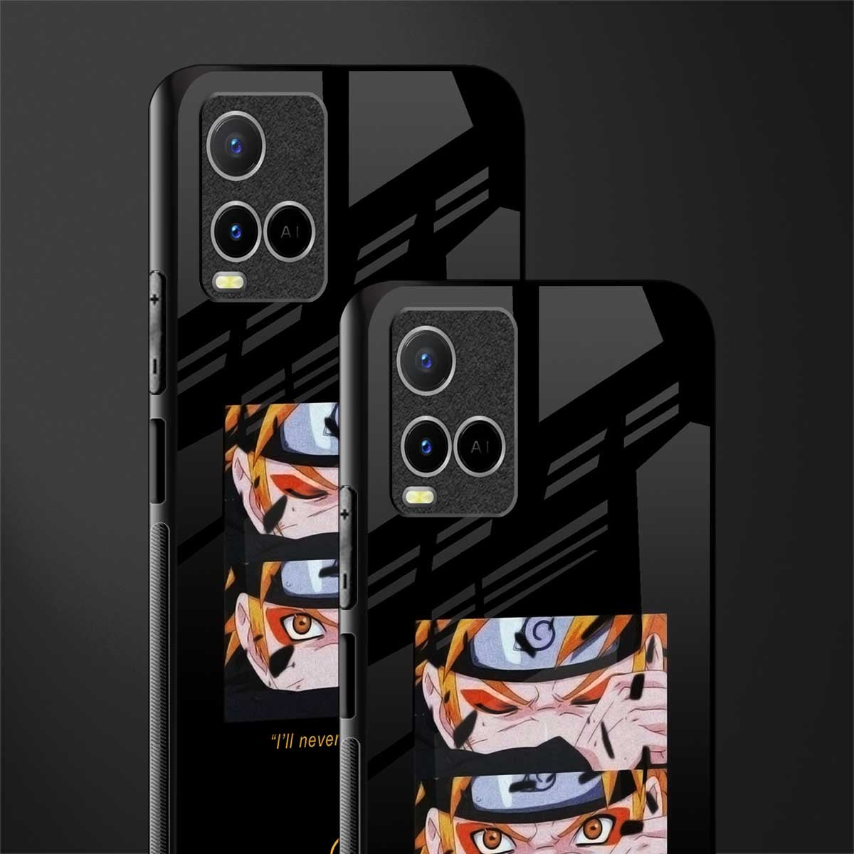 naruto motivation anime glass case for vivo y33s vivo y33t image-2