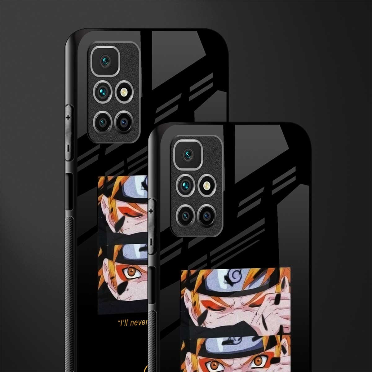 naruto motivation anime glass case for redmi 10 prime image-2
