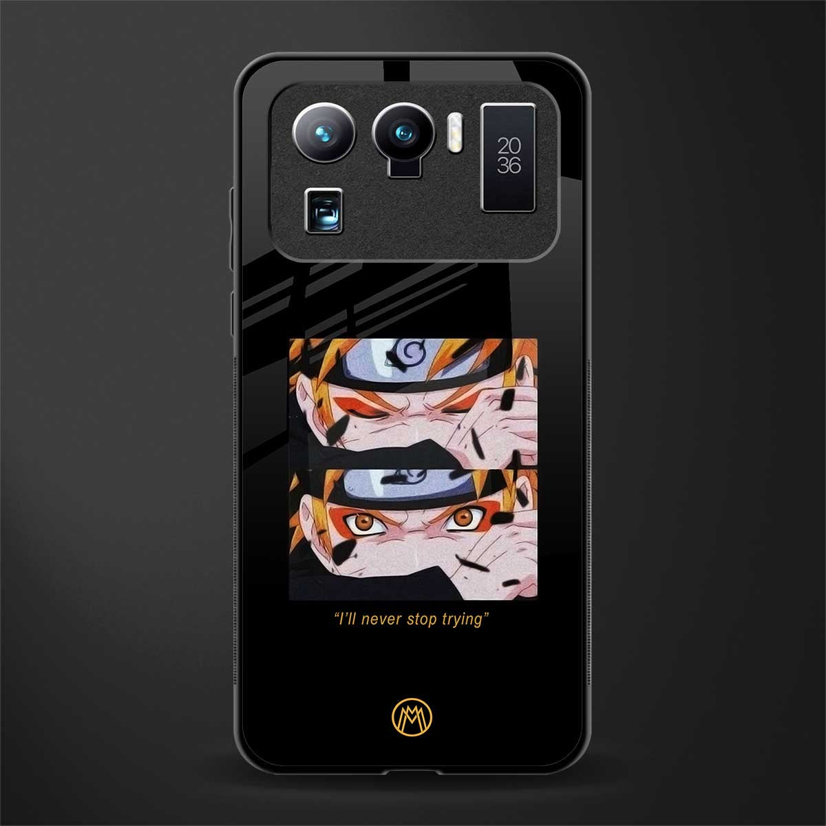 naruto motivation anime glass case for mi 11 ultra 5g image