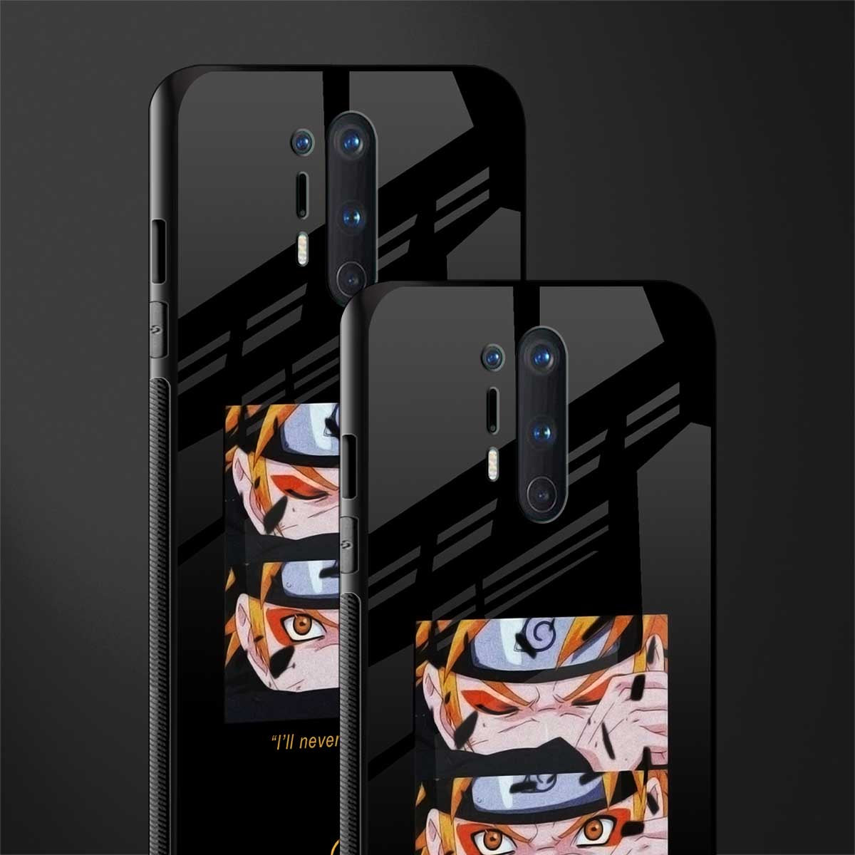 naruto motivation anime glass case for oneplus 8 pro image-2