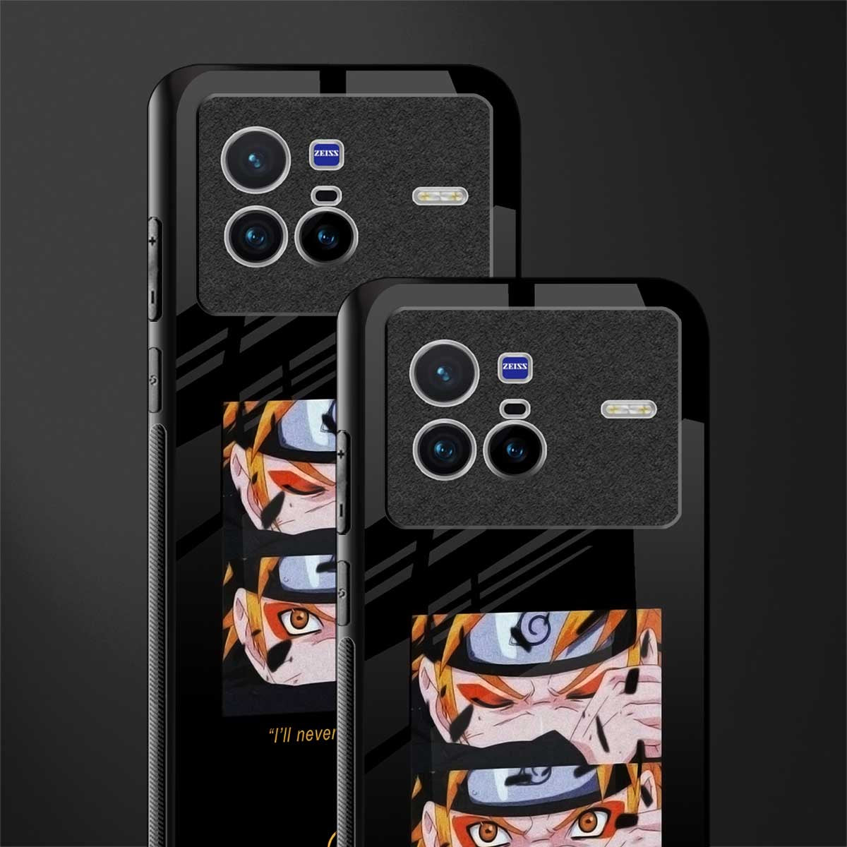 naruto motivation anime glass case for vivo x80 image-2