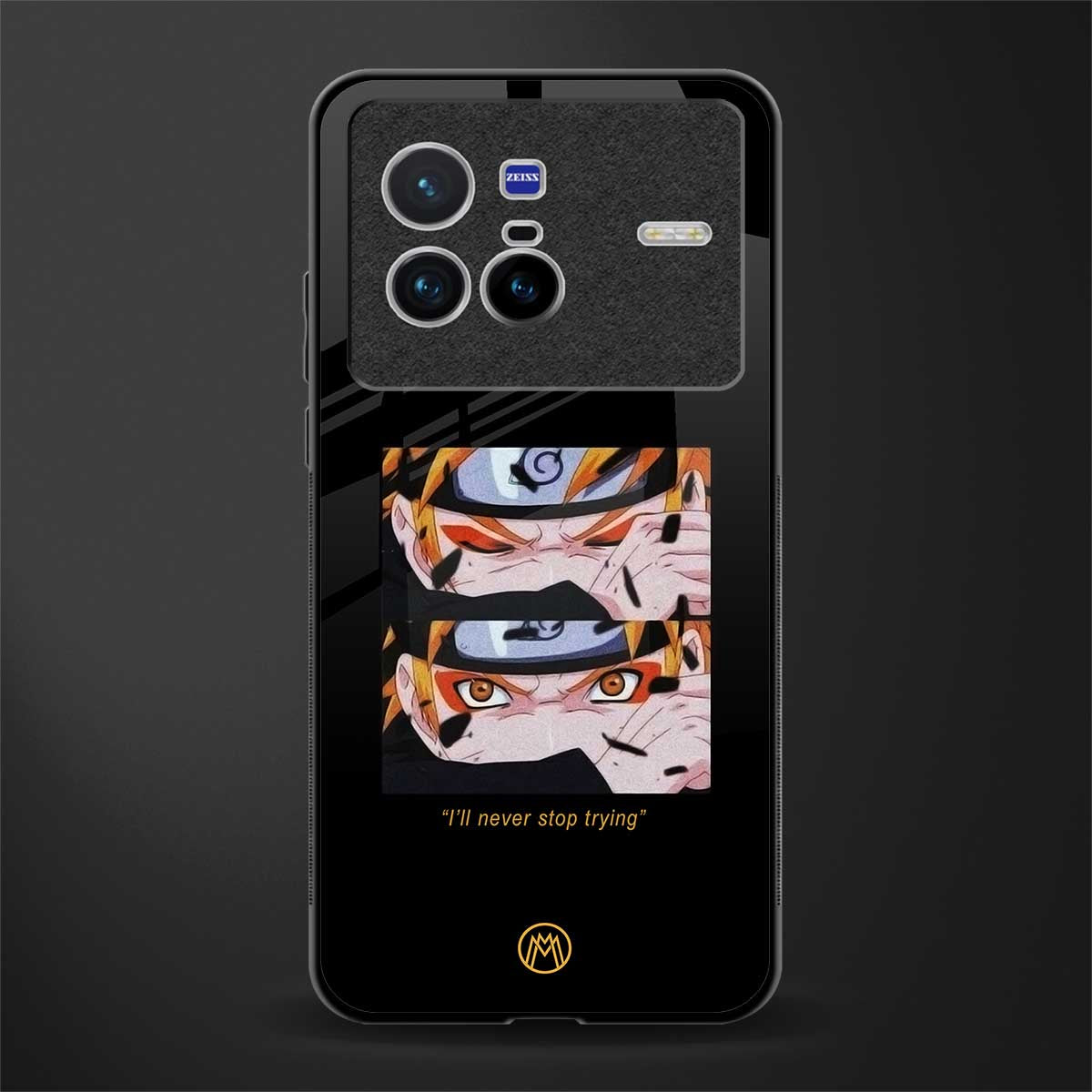 naruto motivation anime glass case for vivo x80 image