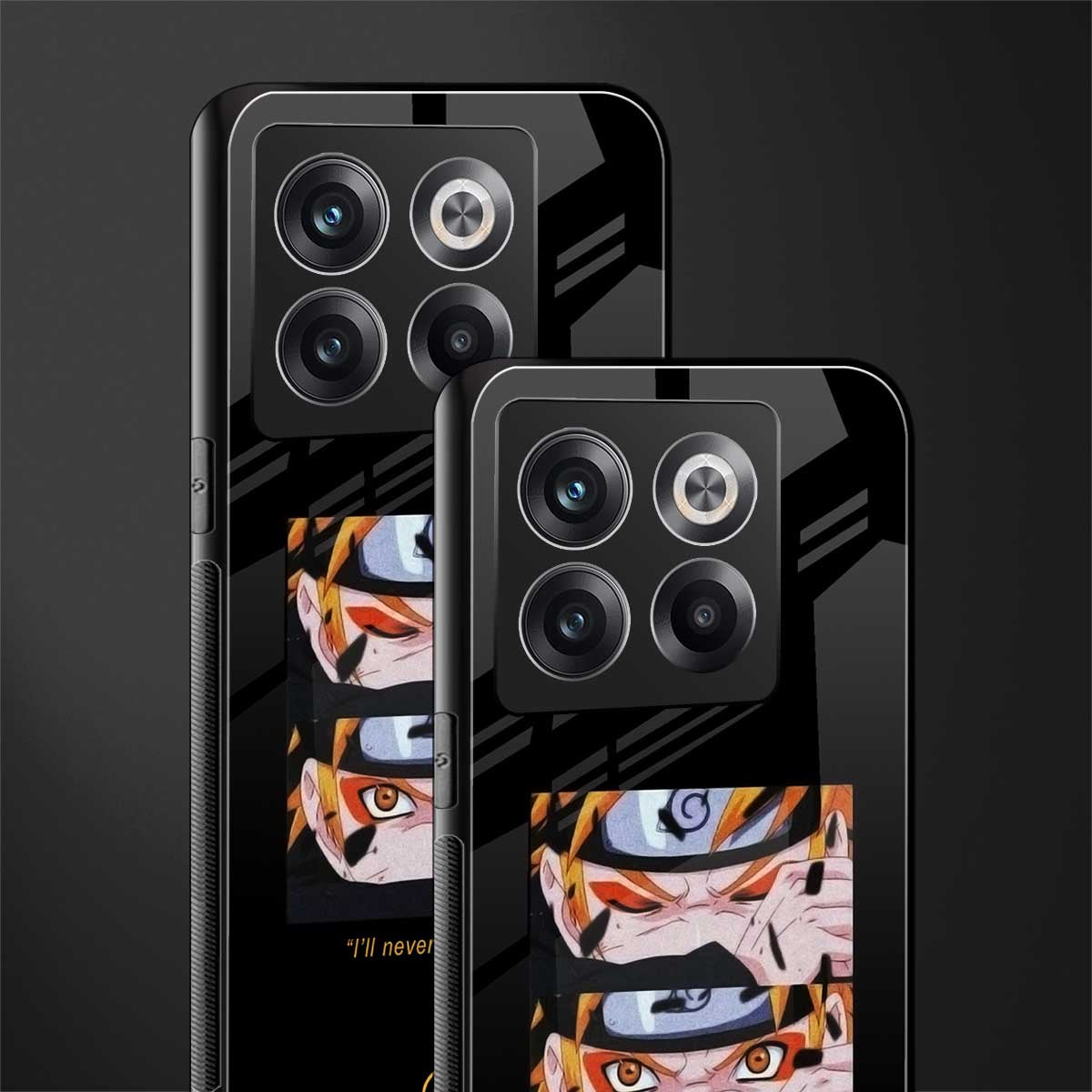 naruto motivation anime back phone cover | glass case for oneplus 10t