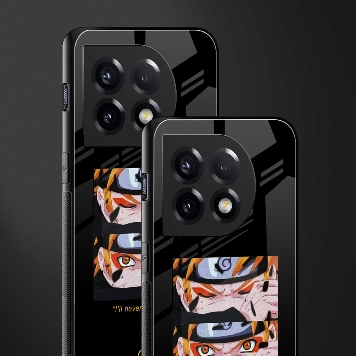 naruto motivation anime back phone cover | glass case for oneplus 11