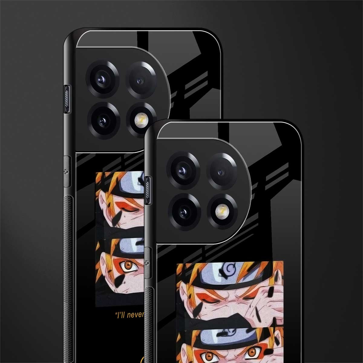naruto motivation anime back phone cover | glass case for oneplus 11r