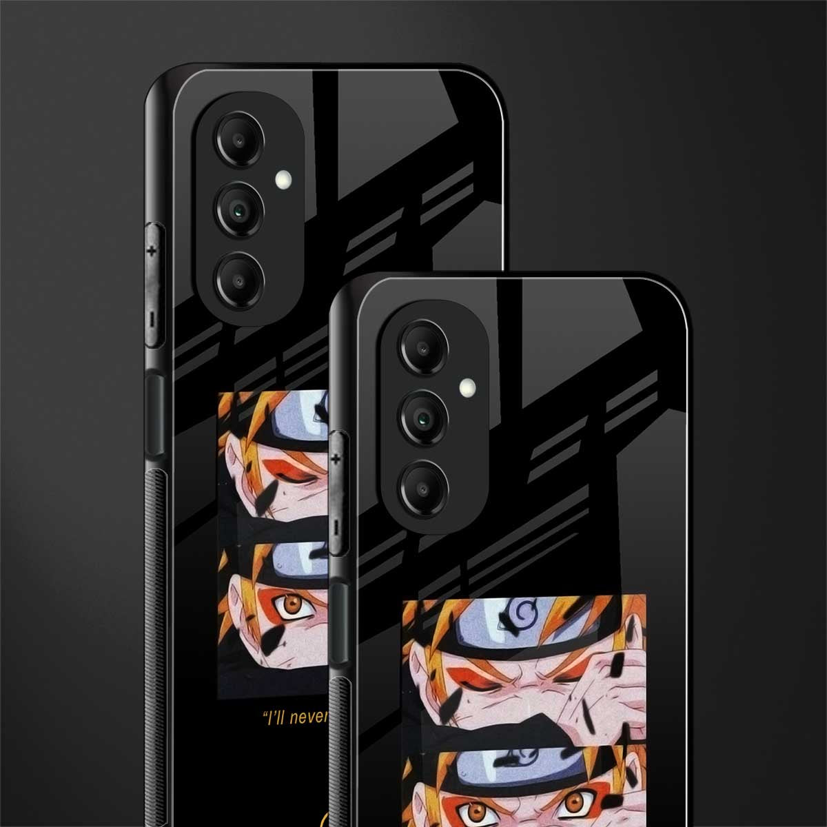 naruto motivation anime back phone cover | glass case for samsung galaxy a14 5g