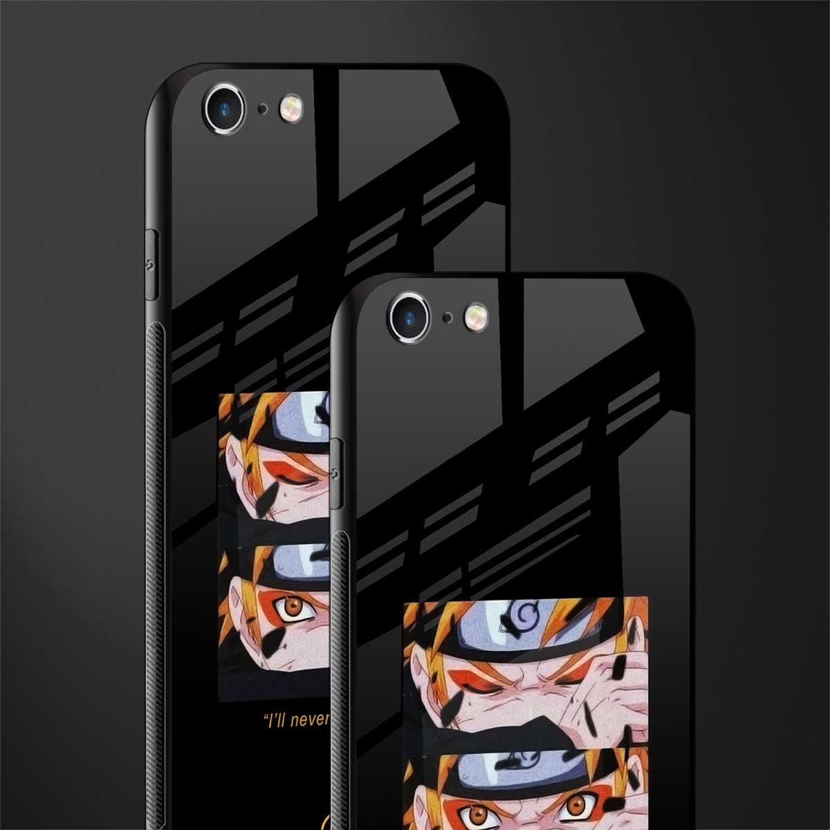 naruto motivation anime glass case for iphone 6 image-2
