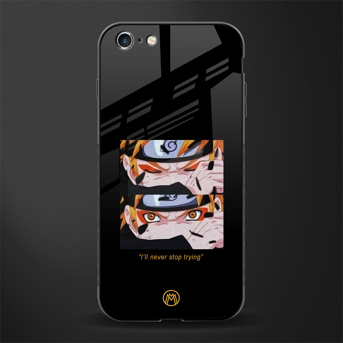naruto motivation anime glass case for iphone 6 image