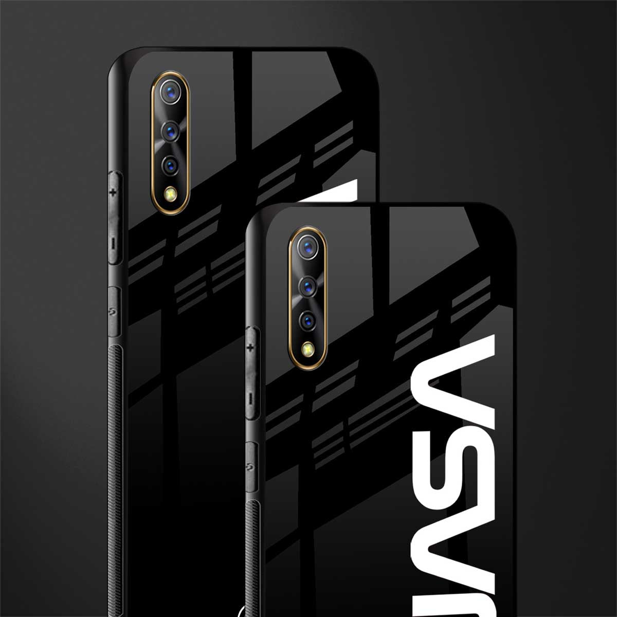 nasa black glass case for vivo s1 image-2