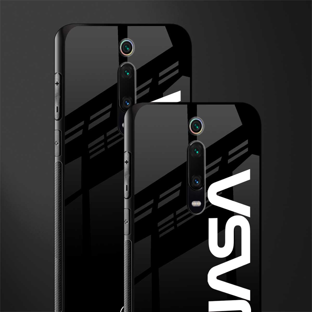 nasa black glass case for redmi k20 image-2