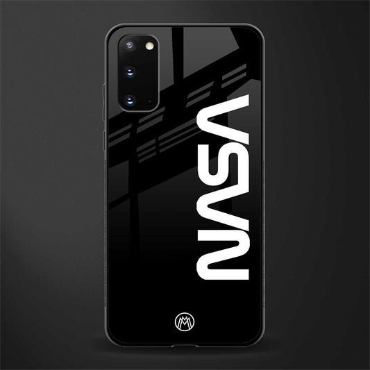nasa black glass case for samsung galaxy s20 image