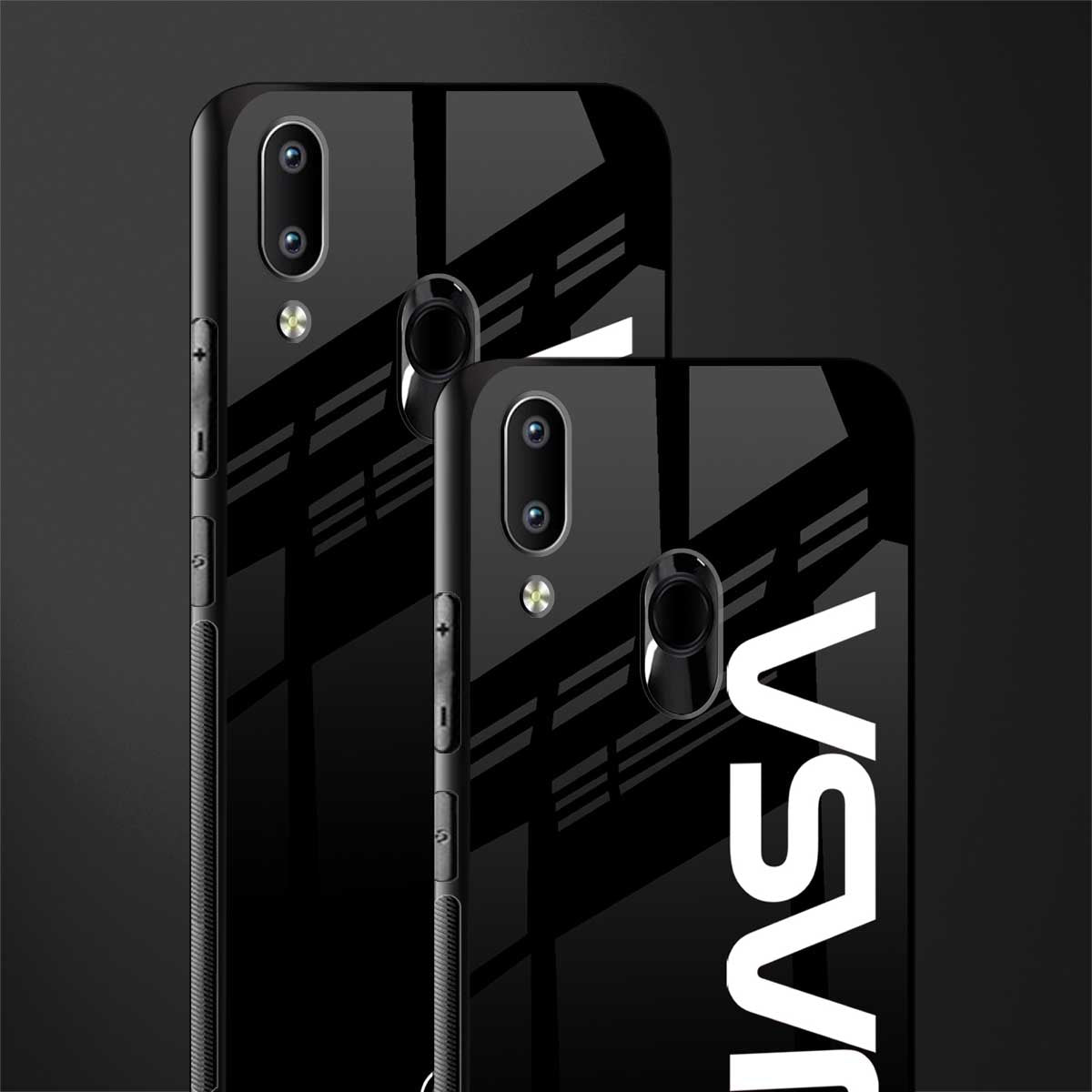 nasa black glass case for vivo y91 image-2