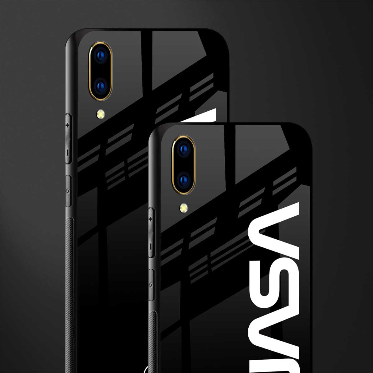 nasa black glass case for vivo v11 pro image-2