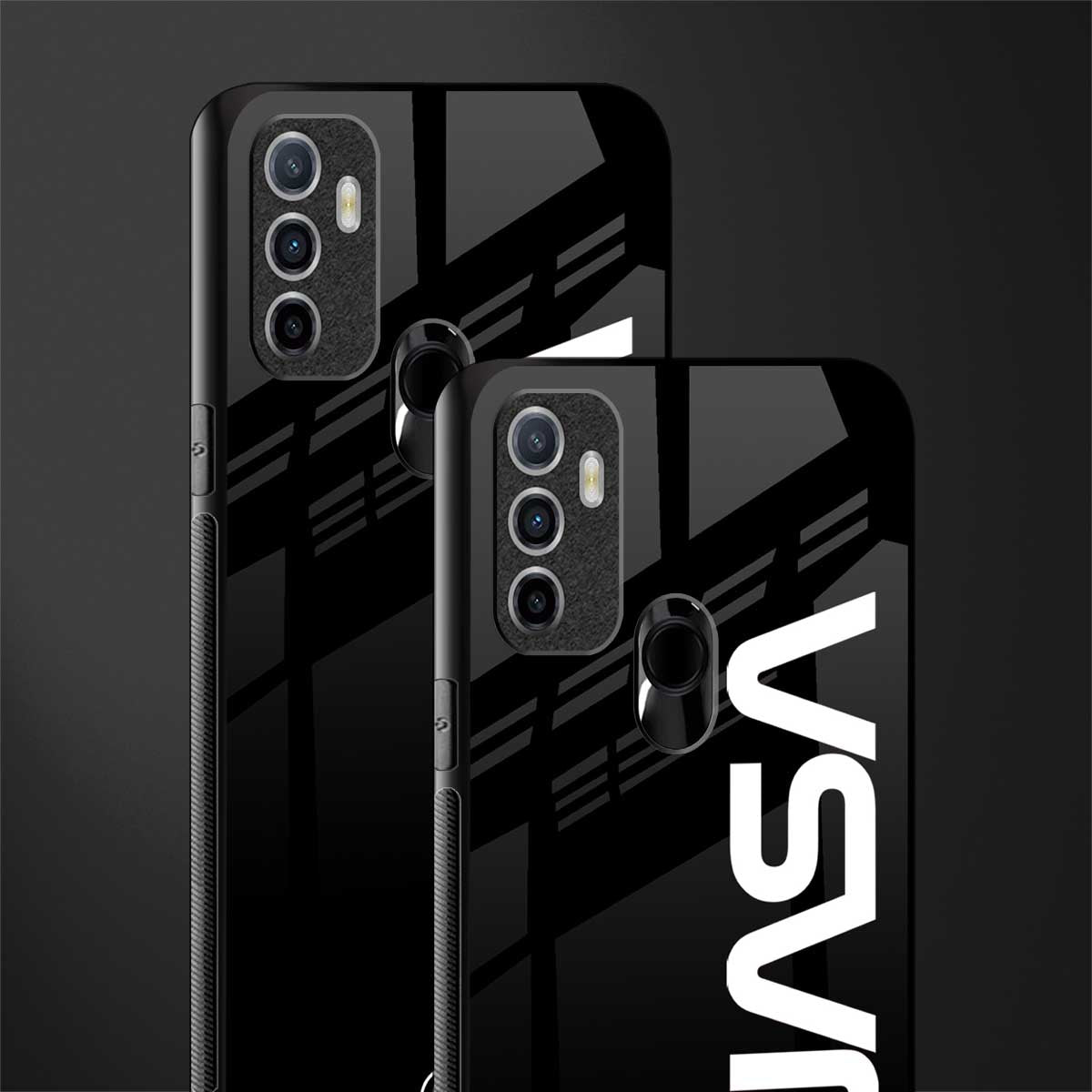 nasa black glass case for oppo a53 image-2