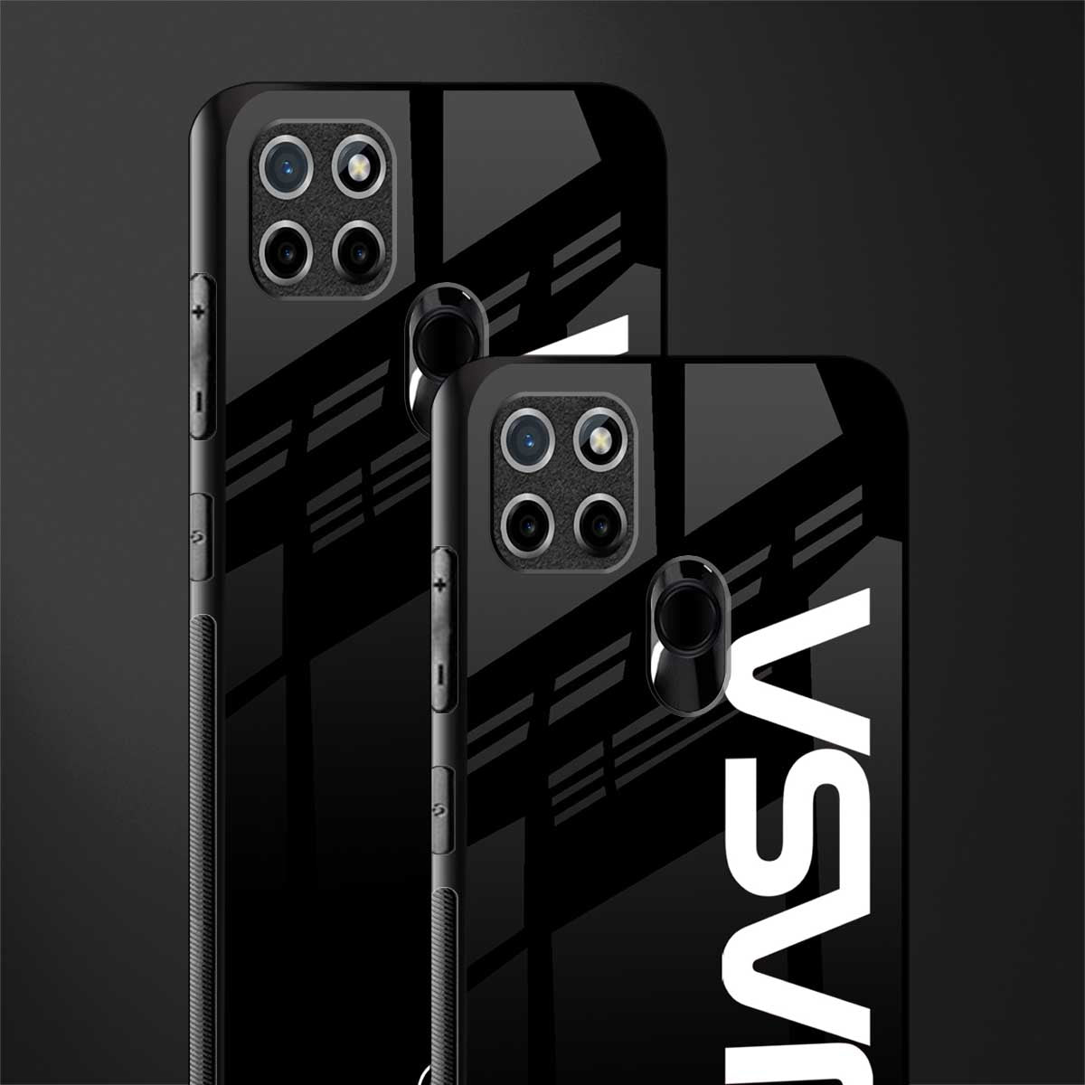 nasa black glass case for realme c21 image-2
