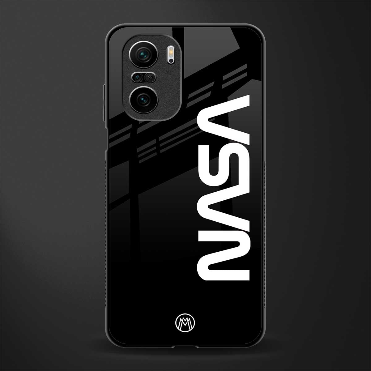 nasa black glass case for mi 11x 5g image