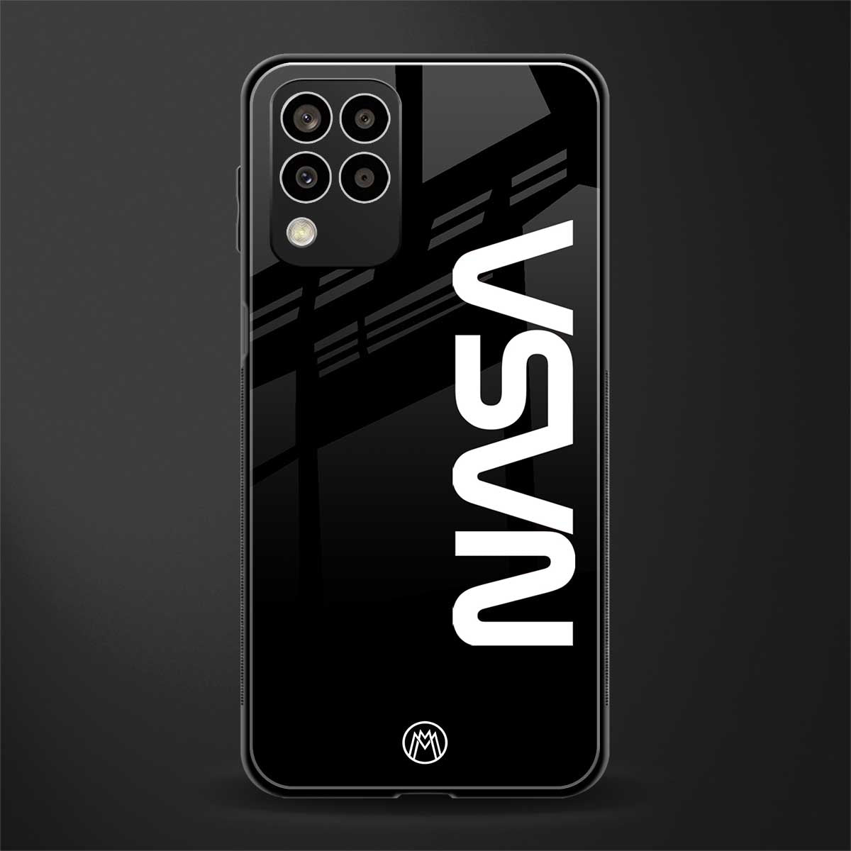 nasa black back phone cover | glass case for samsung galaxy m33 5g