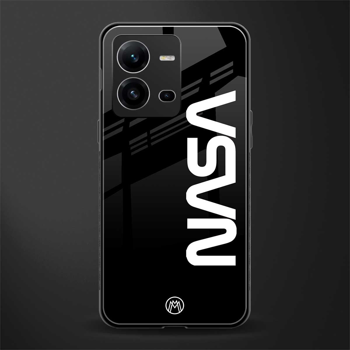 nasa black back phone cover | glass case for vivo v25-5g
